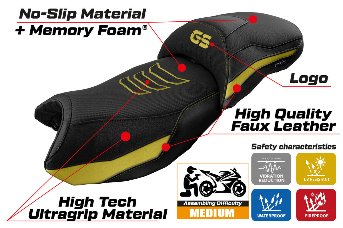 Tappezzeria Italia BMW R1250GS 2019-2023 Seat Cover Comfort in Yellow SE