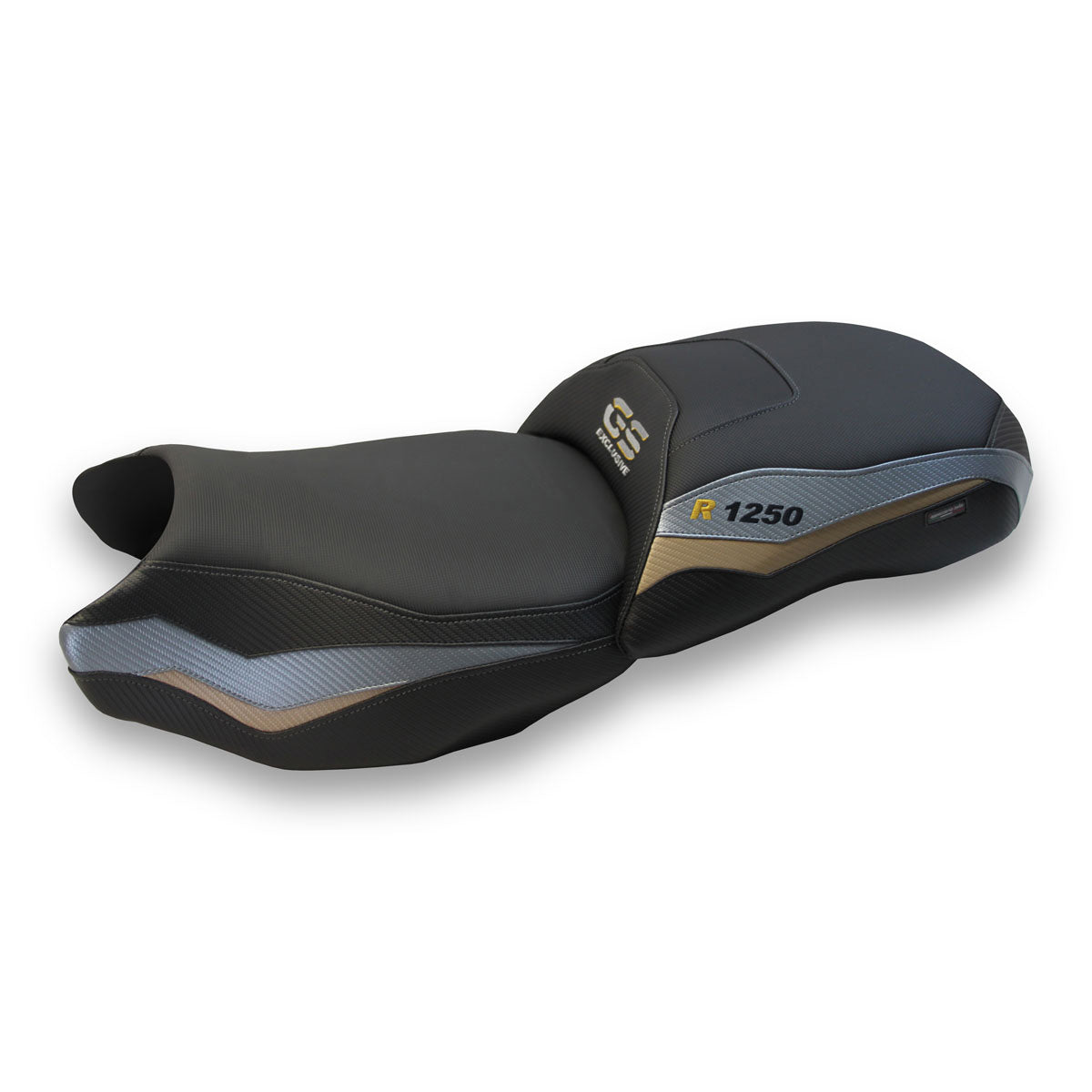 Tappezzeria Italia BMW R1250GS 2019-2023 Seat Cover in Grey and Gold Exclusive