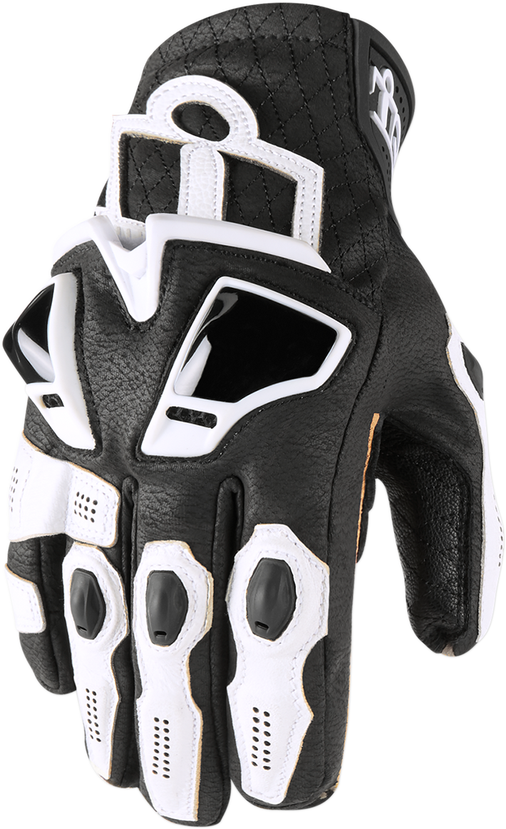 IN STOCK ICON Hypersport™ Short Gloves - White - 3XL 3301-3556