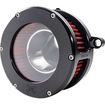 FEULING OIL PUMP CORP. BA Air Cleaner Kit - Black/Clear with Red Filter - M8 5474