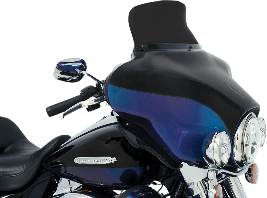 MEMPHIS SHADES Spoiler Windshield - 6-1/2" - Dark Black Smoke - FLH '96-'13 MEP84410