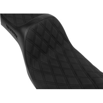 SLYFOX High Noon Seat - Double Diamond - Black Logo - Black Stitch - FXD/FLD '06-'17 4694C-SlyFox