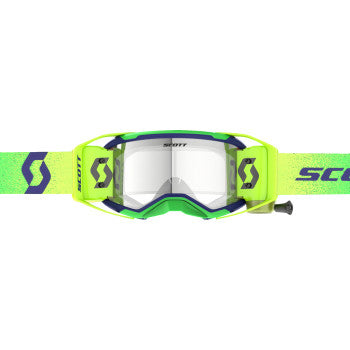 SCOTT Prospect 2.0 WFS Goggle - Roll-Off - Midnight Purple/Safety Yellow - Clear Works Lens 421474-7914113