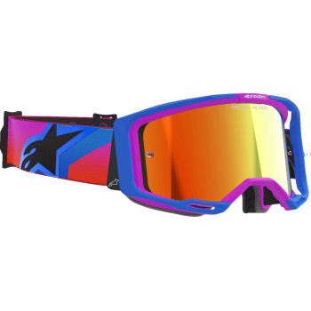 ALPINESTARS GOGGLES Goggle Vision 8 Corp Blue/Purp/Org Mirror-Red 5101625-7286