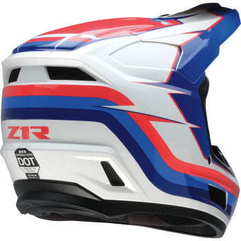 Z1R Youth Dirt Maxx Helmet - Vortex - Red/White/Blue - Medium 0111-1730