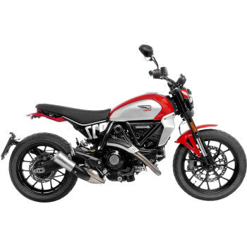 LEOVINCE LV-10 Slip-On Muffler - Matte - Stainless Steel Scrambler 2023-2024 15266 1811-4639