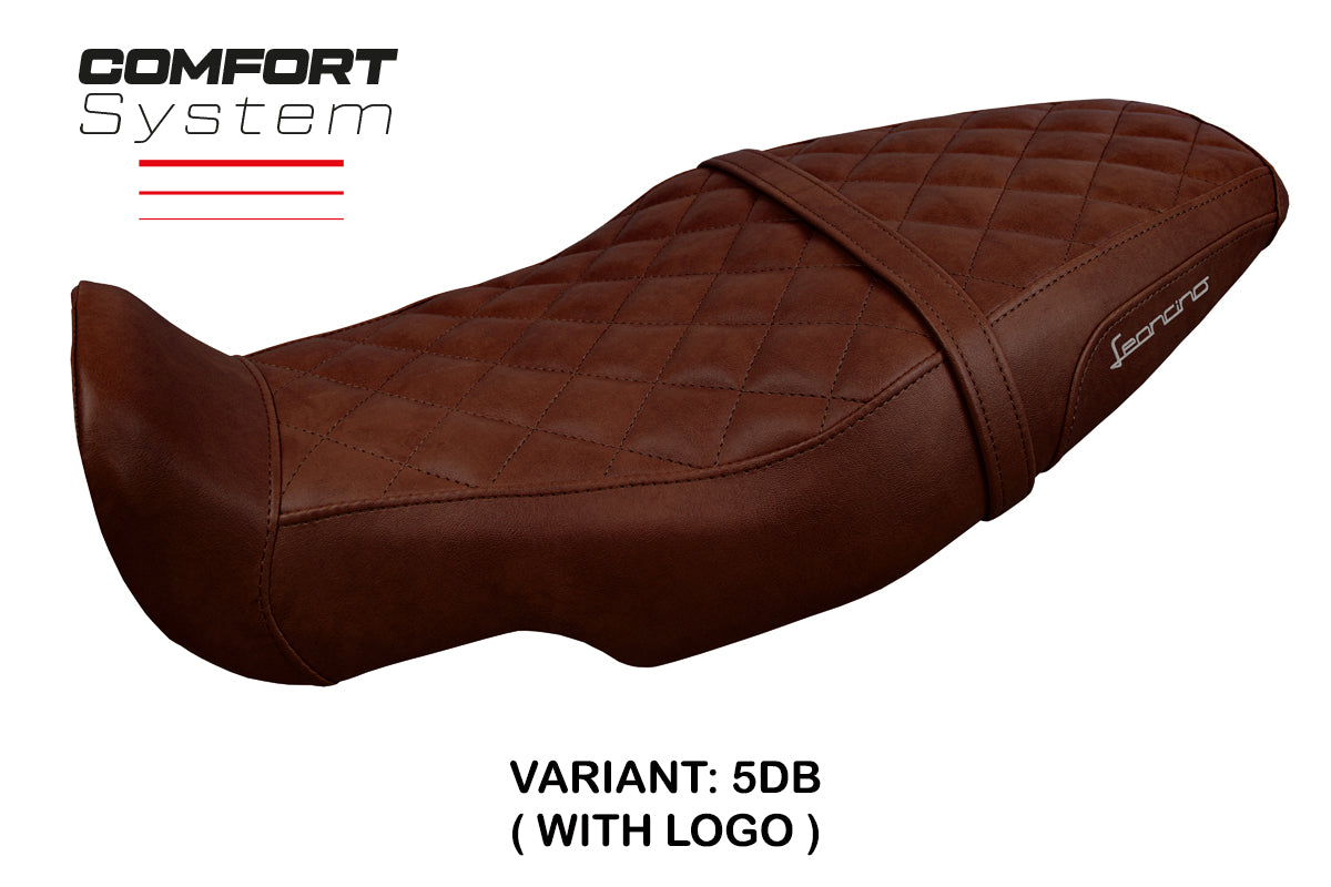 Tappezzeria Italia Benelli Leoncino 800 2022-2025 Seat Cover Comfort in Dark Brown Vintage