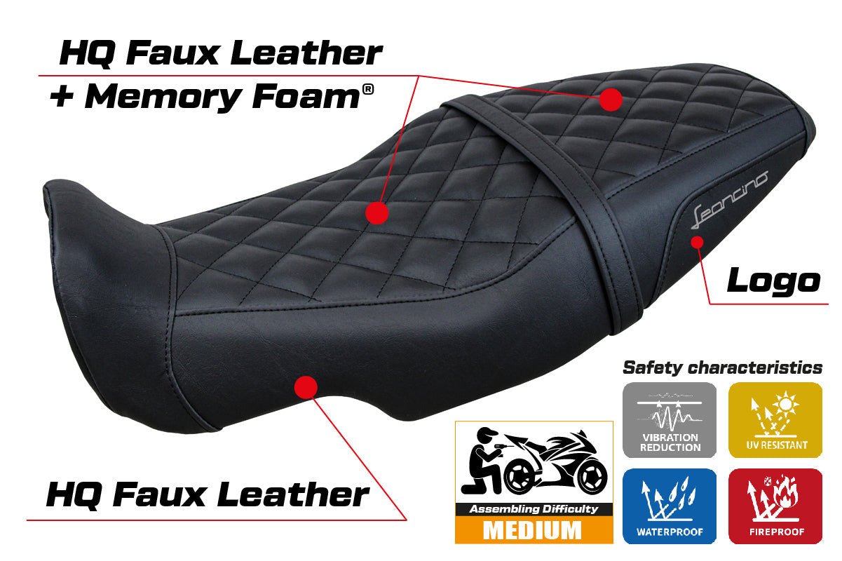 Tappezzeria Italia Benelli Leoncino 800 2022-2025 Seat Cover Comfort in Black