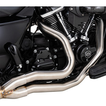 VANCE & HINES 2-into-1 Gaslighter Exhaust System with Heat Shields - M8 Touring - Brushed 27346