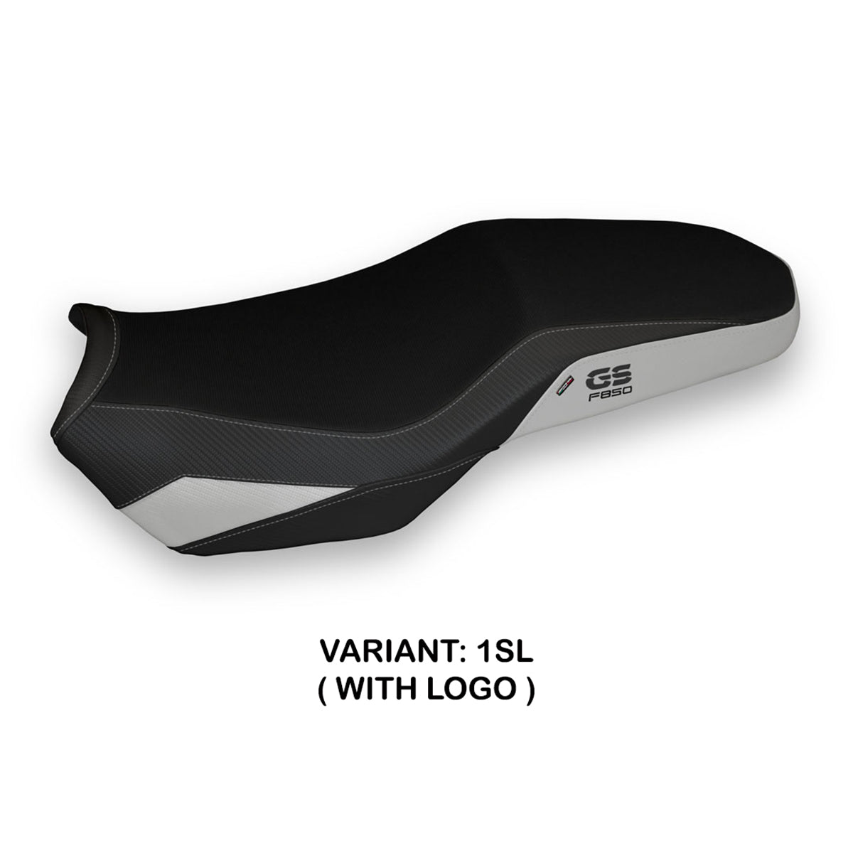 Tappezzeria Italia BMW F750GS F800GS F850GS 2018-2025 Seat Cover in Silver and Black
