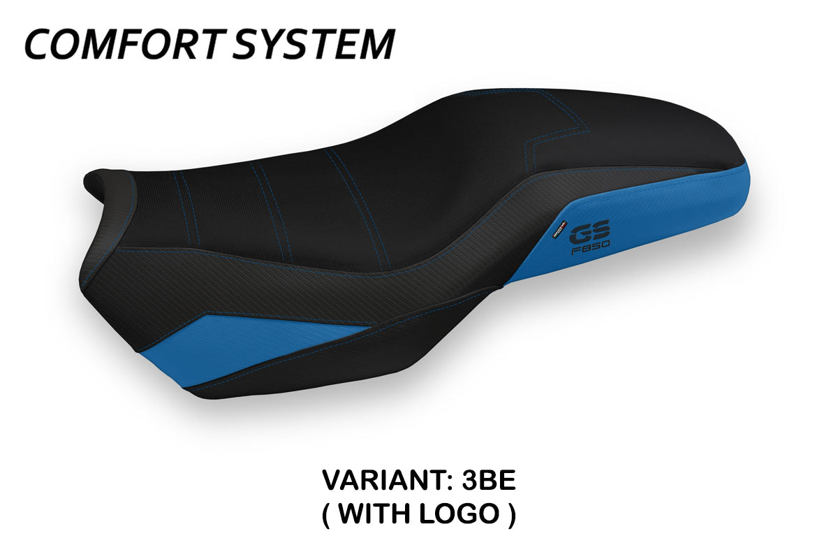 Tappezzeria Italia BMW F750GS F800GS F850GS 2018-2025 Seat Cover Comfort in Blue and Black