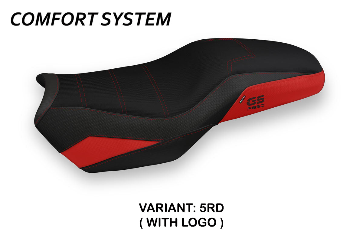 Tappezzeria Italia BMW F750GS F800GS F850GS 2018-2025 Seat Cover Comfort in Red and Black