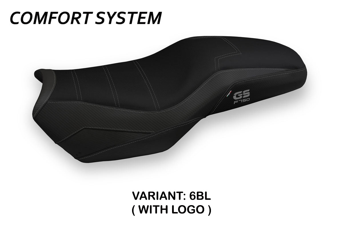 Tappezzeria Italia BMW F750GS 2018-2025 Seat Cover Comfort in Black