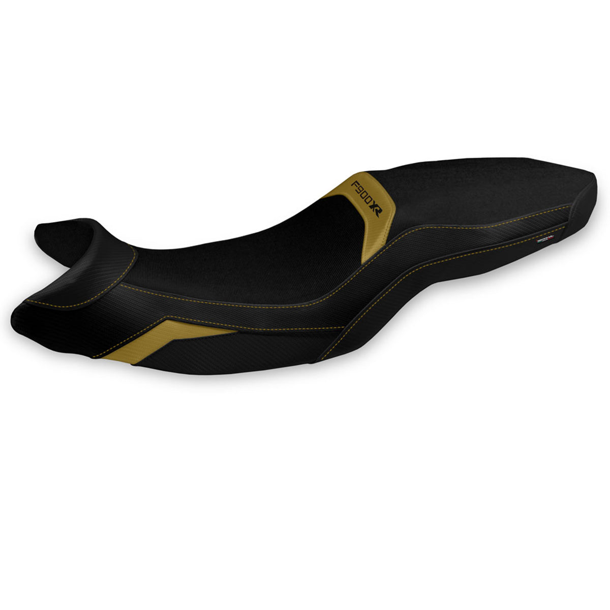 Tappezzeria Italia BMW F900XR 2019-2025 Seat Cover in Gold and Black