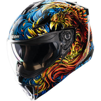 ICON Threshold™ Modular Helmet - Burn Birdie Burn - Blue - Medium 0100-2723