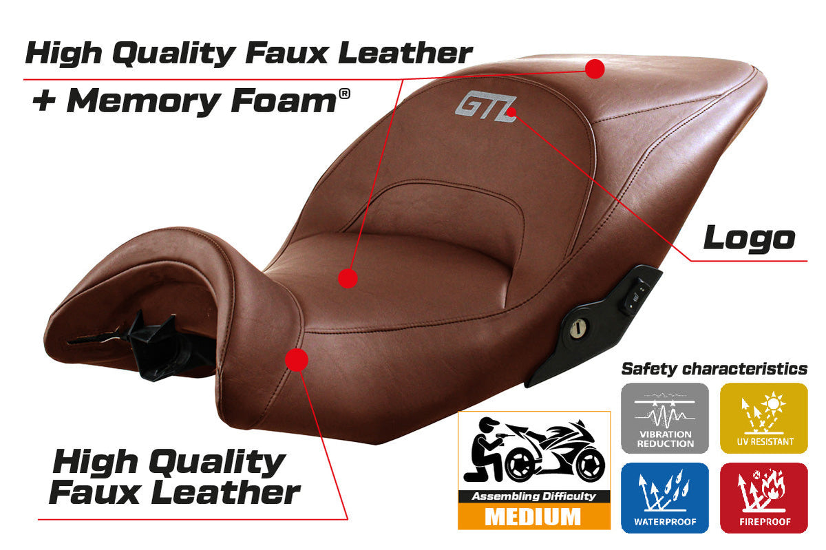 Tappezzeria Italia BMW K1600GTL 2010-2025 Seat Cover Comfort in Brown