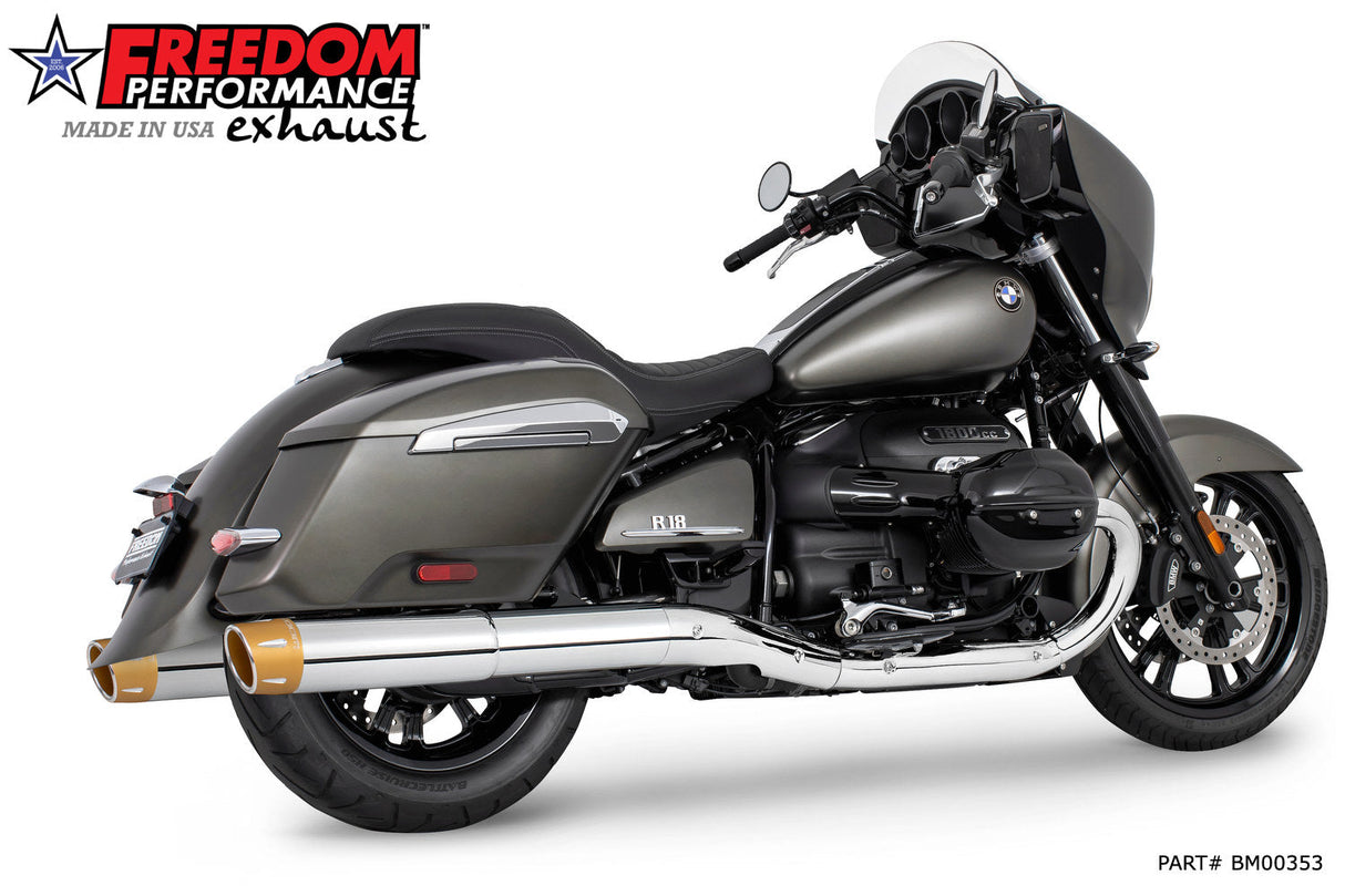 BMW R 18 BAGGER B/TRANSCONTINENTAL/ROCTANE 2-STEP 4.5" EXTENDED SLIP-ONS ONLY! BUNDLE