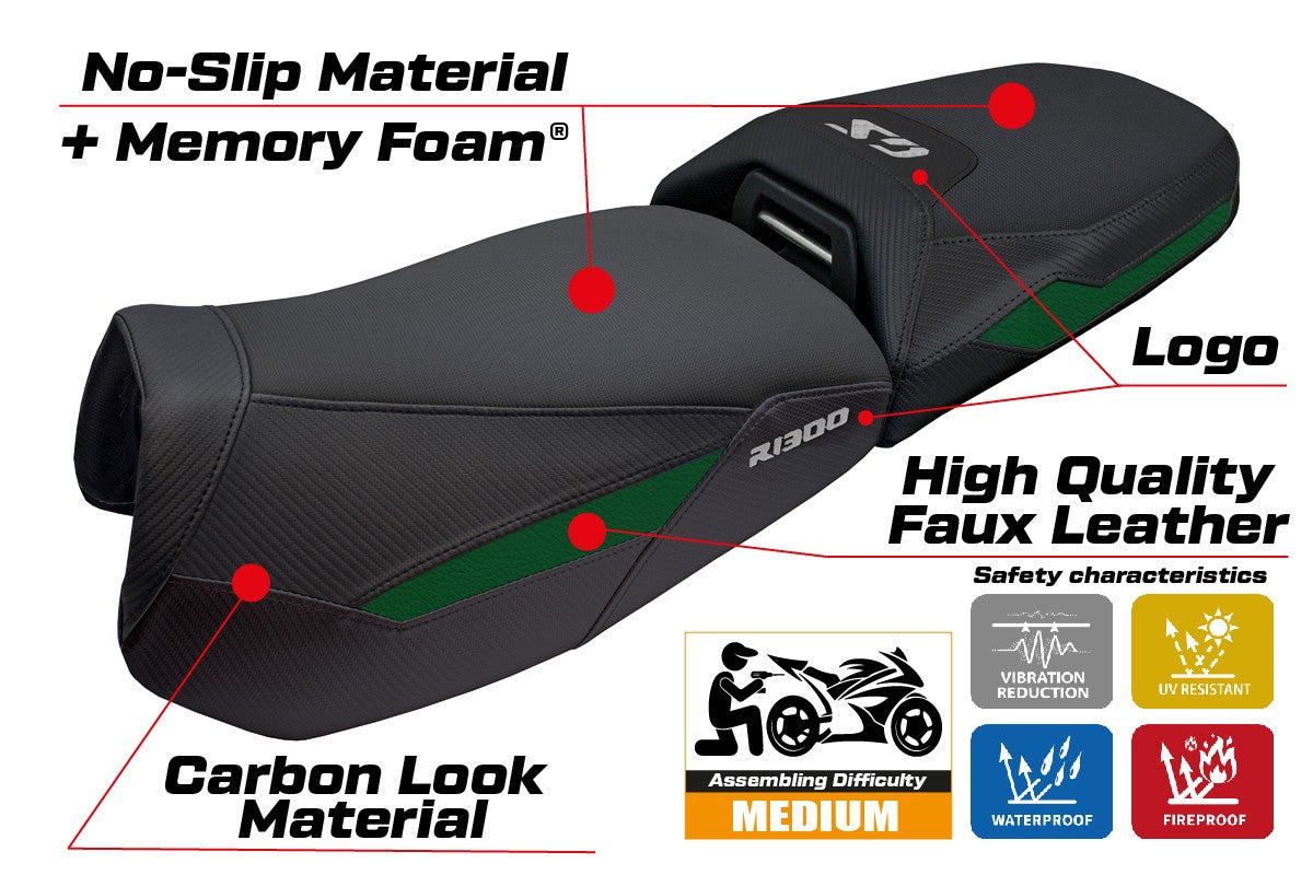 Tappezzeria Italia BMW R1300GS Adventure 2024-2025 Seat Cover Comfort Military Green