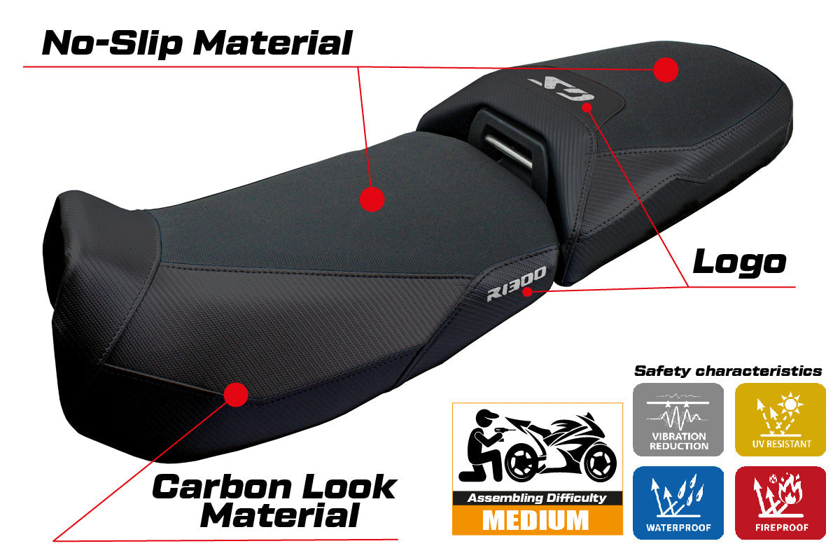 Tappezzeria Italia BMW R1300GS Adventure 2024-2025 Seat Cover Black