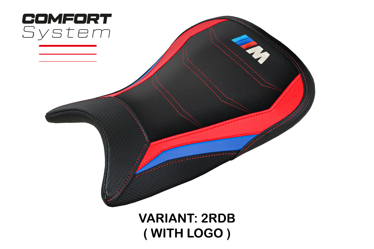 Tappezzeria Italia BMW M1000RR 2021-2022 Seat Cover Comfort in Red, Blue and Black