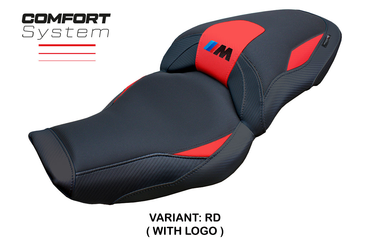 Tappezzeria Italia BMW M1000XR 2024-2025 Seat Cover Comfort in Red and Black