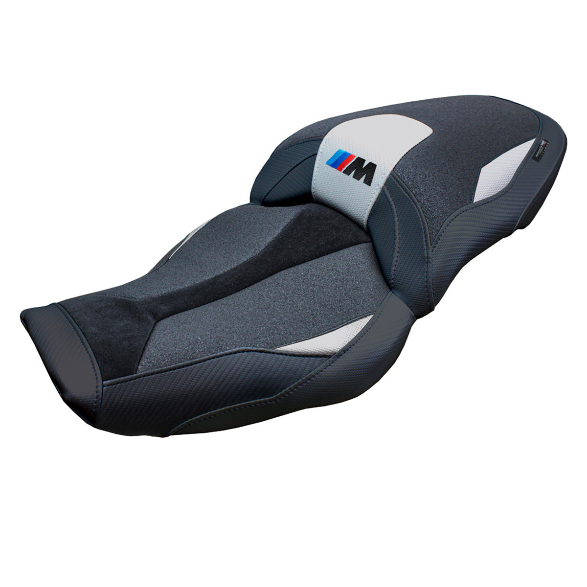Tappezzeria Italia BMW M1000XR 2024-2025 Seat Cover Ultragrip in Silver and Black