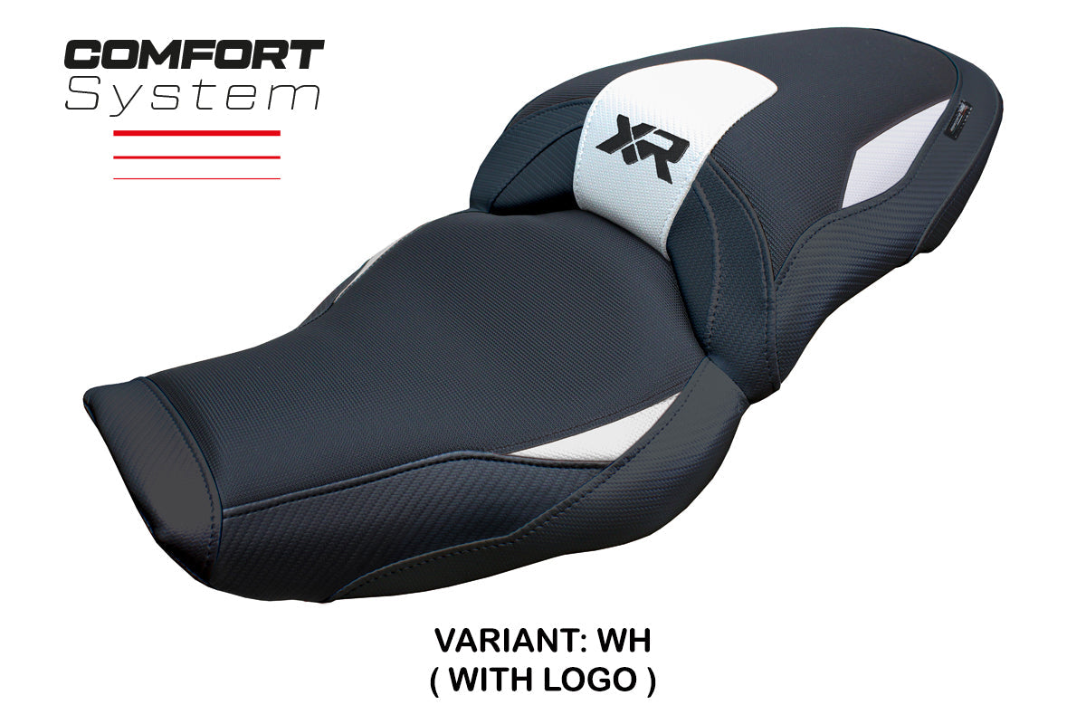 Tappezzeria Italia BMW S1000XR 2024-2025 Seat Cover Comfort in White and Black