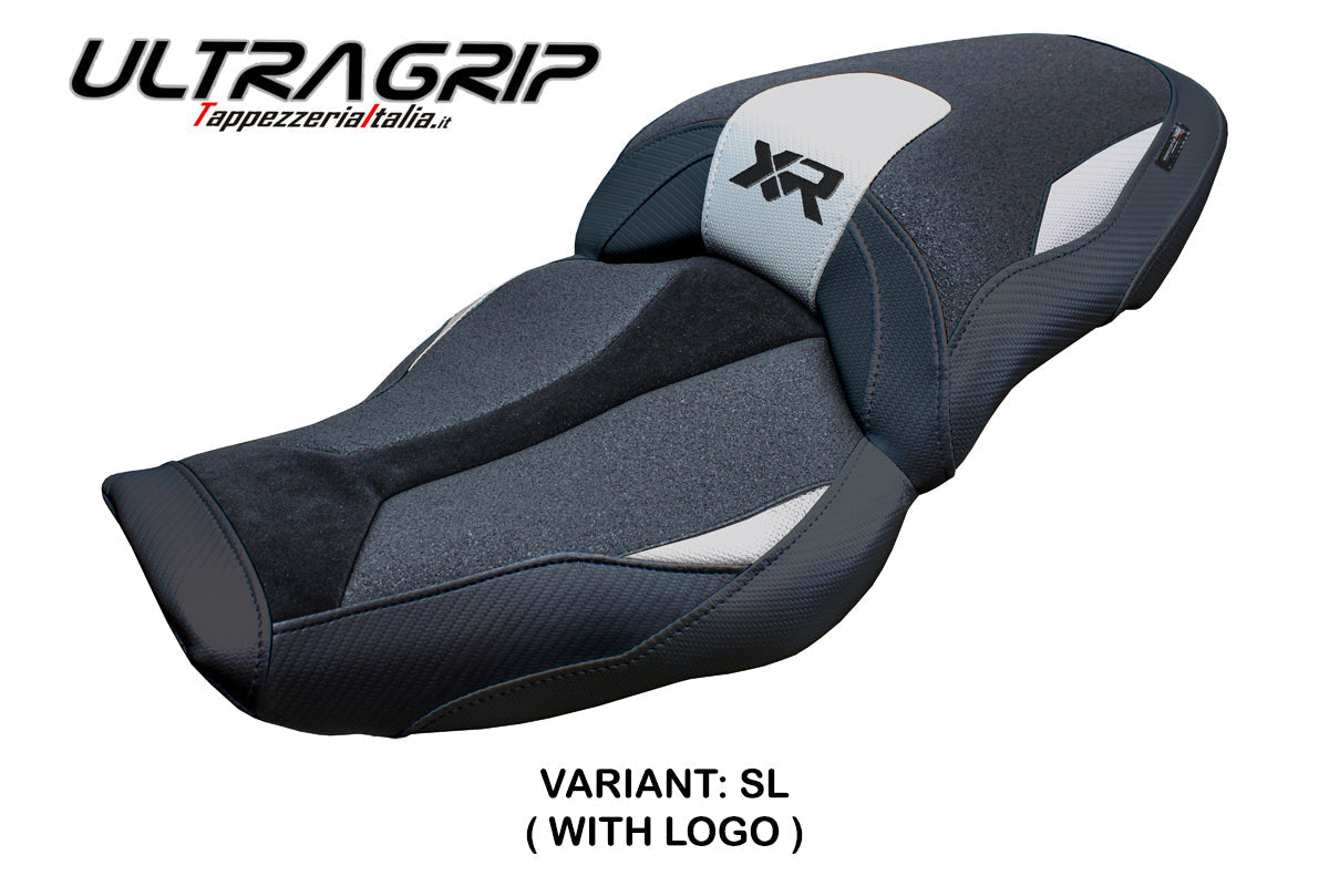 Tappezzeria Italia BMW S1000XR 2024-2025 Seat Cover Ultragrip in Silver and Black
