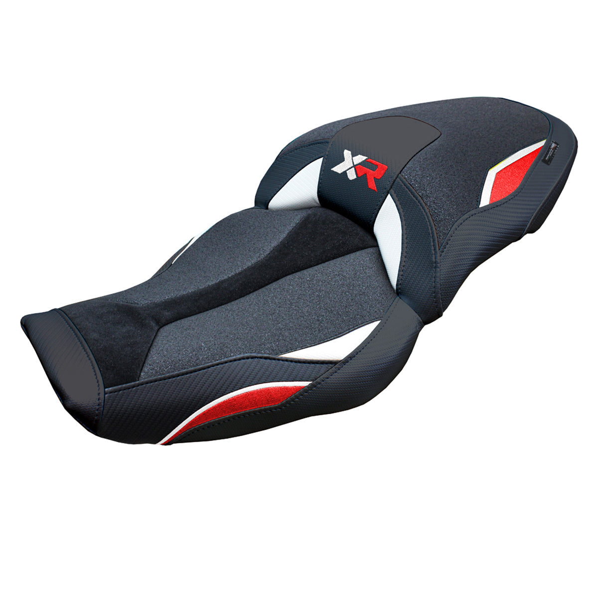 Tappezzeria Italia BMW S1000XR 2024-2025 Seat Cover Ultragrip in White Red and Black