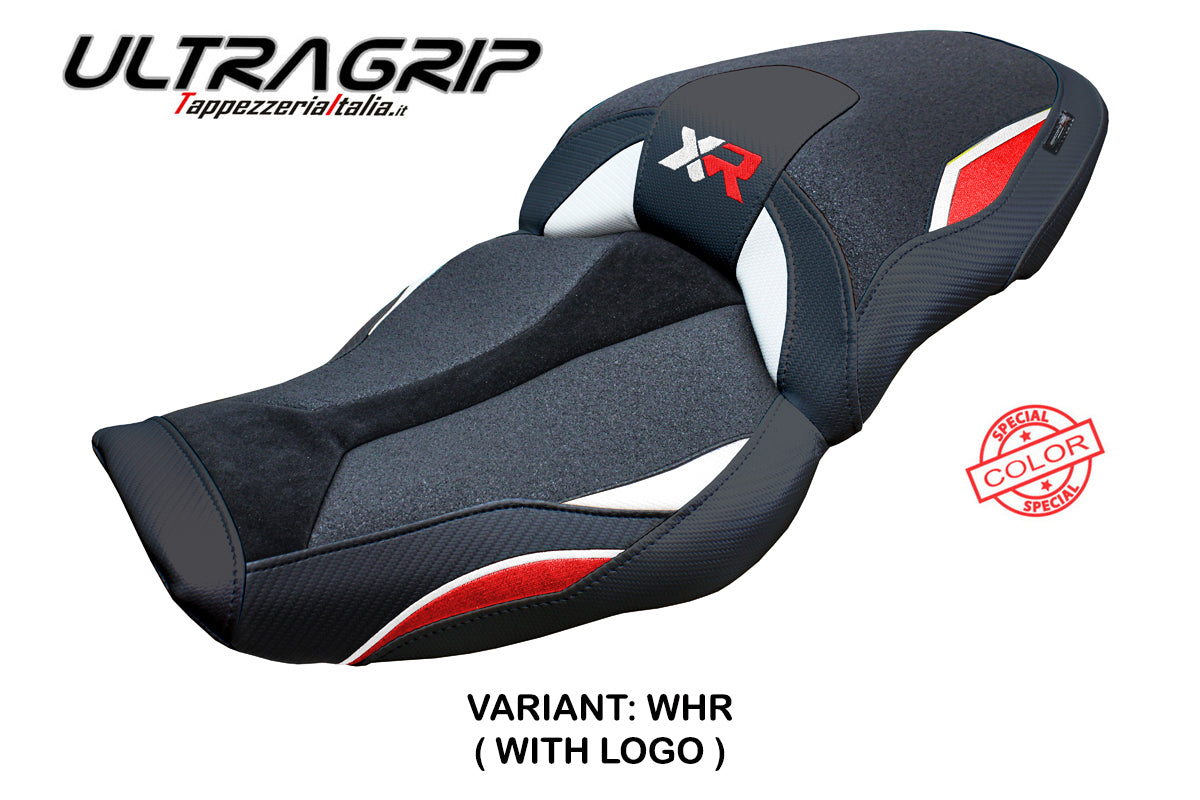 Tappezzeria Italia BMW S1000XR 2024-2025 Seat Cover Ultragrip in White Red and Black