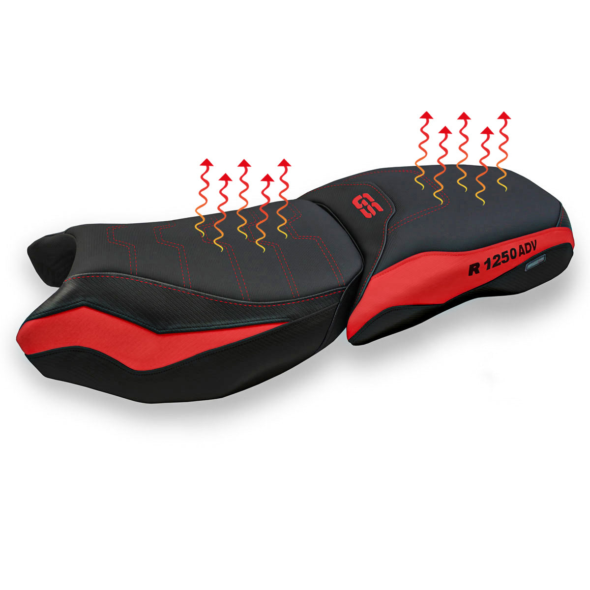 Tappezzeria Italia BMW R1250GS ADV 2019-2024 Comfort Heated Seat Cover in Red