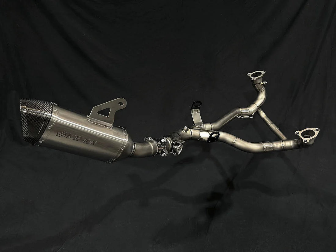 Vandemon BMW R1300GS 2023-2025 Adventure Titanium Exhaust System with OEM Valve BMWR1300GSTIEXHA VA-26