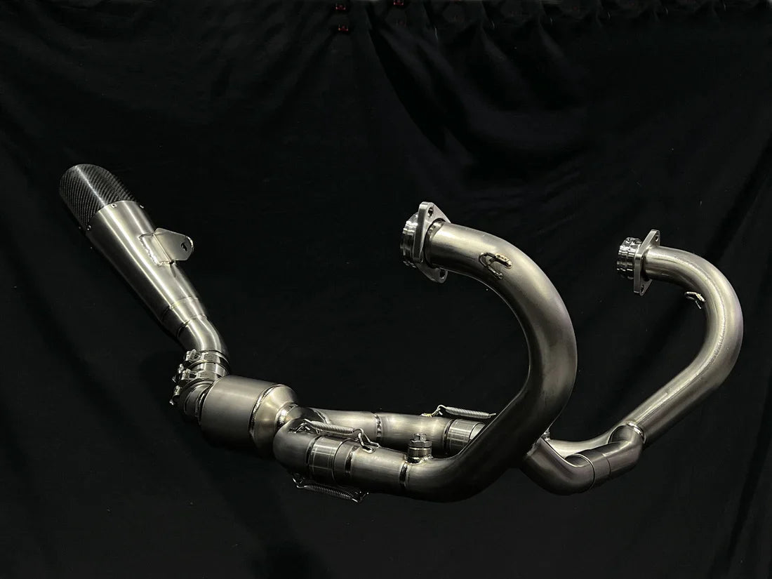 Vandemon BMW R NINET Titanium Exhaust System with Brushed Headers 2014-2023 BMWRNINETTIEXHBRB VA-22