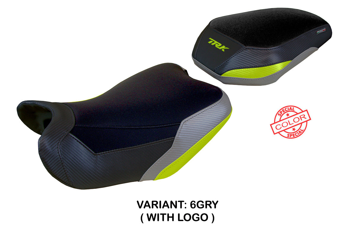 Tappezzeria Italia Benelli TRK 702 2023-2025 Seat Cover in Grey Yellowand Black