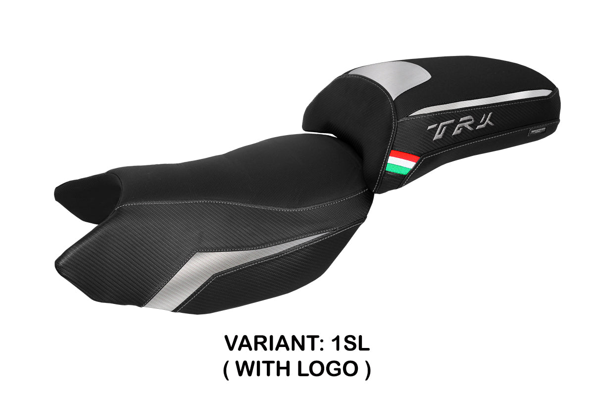 Tappezzeria Italia Benelli TRK 502 2017-2025 Seat Cover in Silver and Black