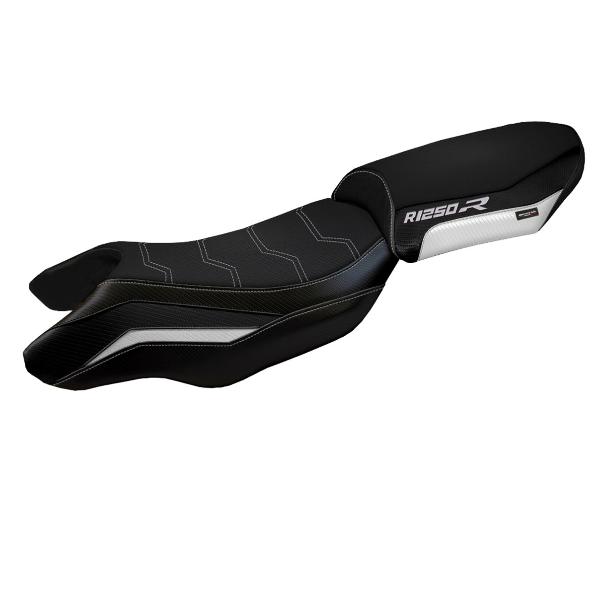 Tappezzeria Italia BMW R1250R 2019-2025 Seat Cover Comfort in White and Black