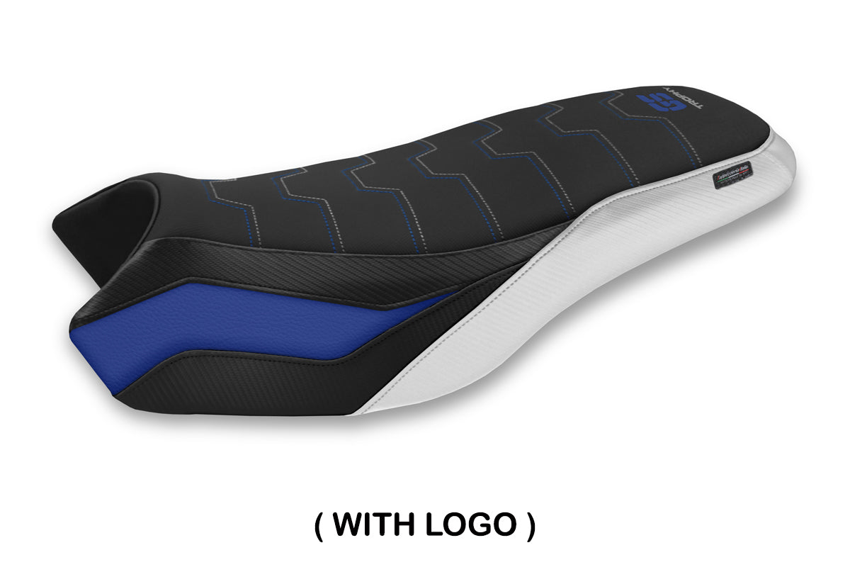 Tappezzeria Italia BMW R1200GS R1250GS Rallye 2017-2024 Seat Cover in Blue Trophy