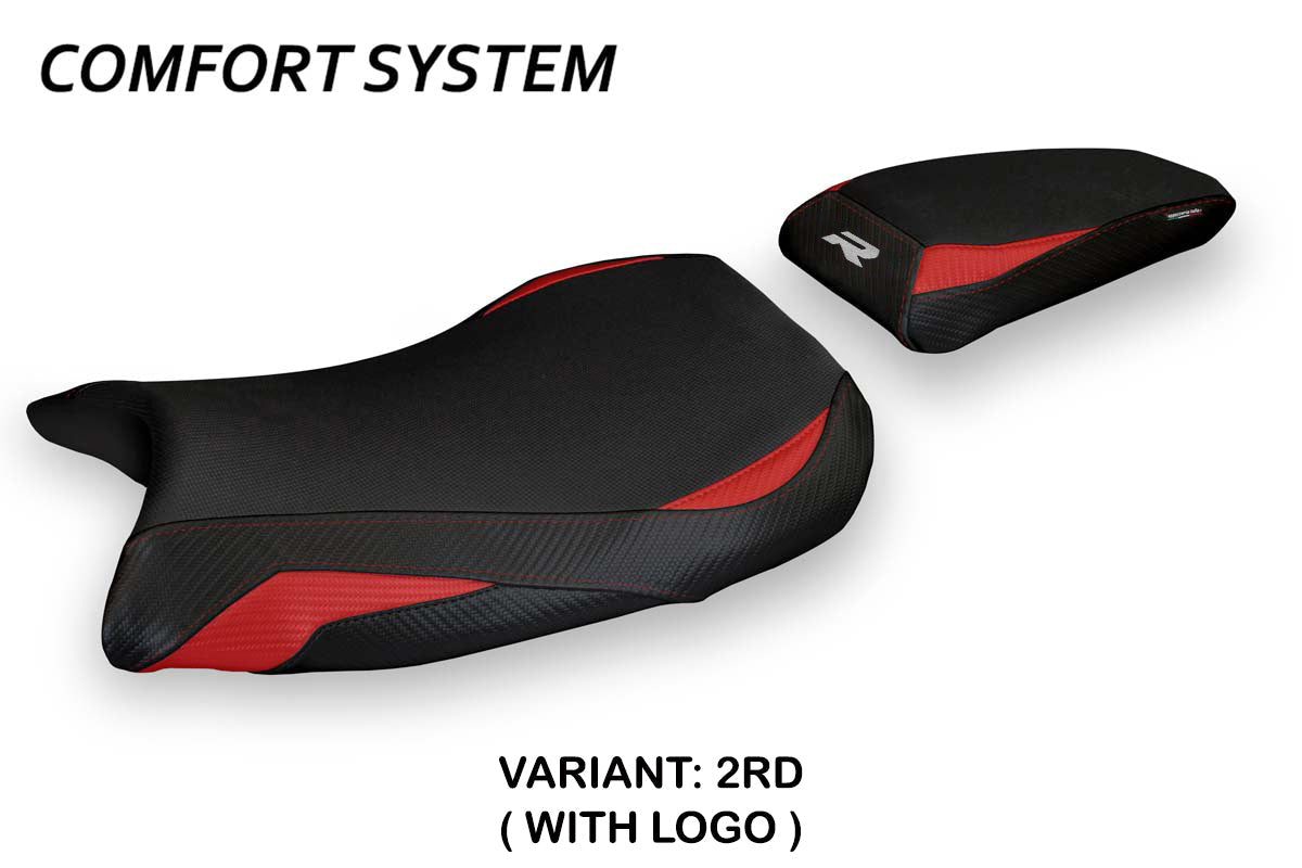 BMW S1000R M Sport 2021-2025 Seat Cover Tappezzeria Italia Comfort in Red and Black