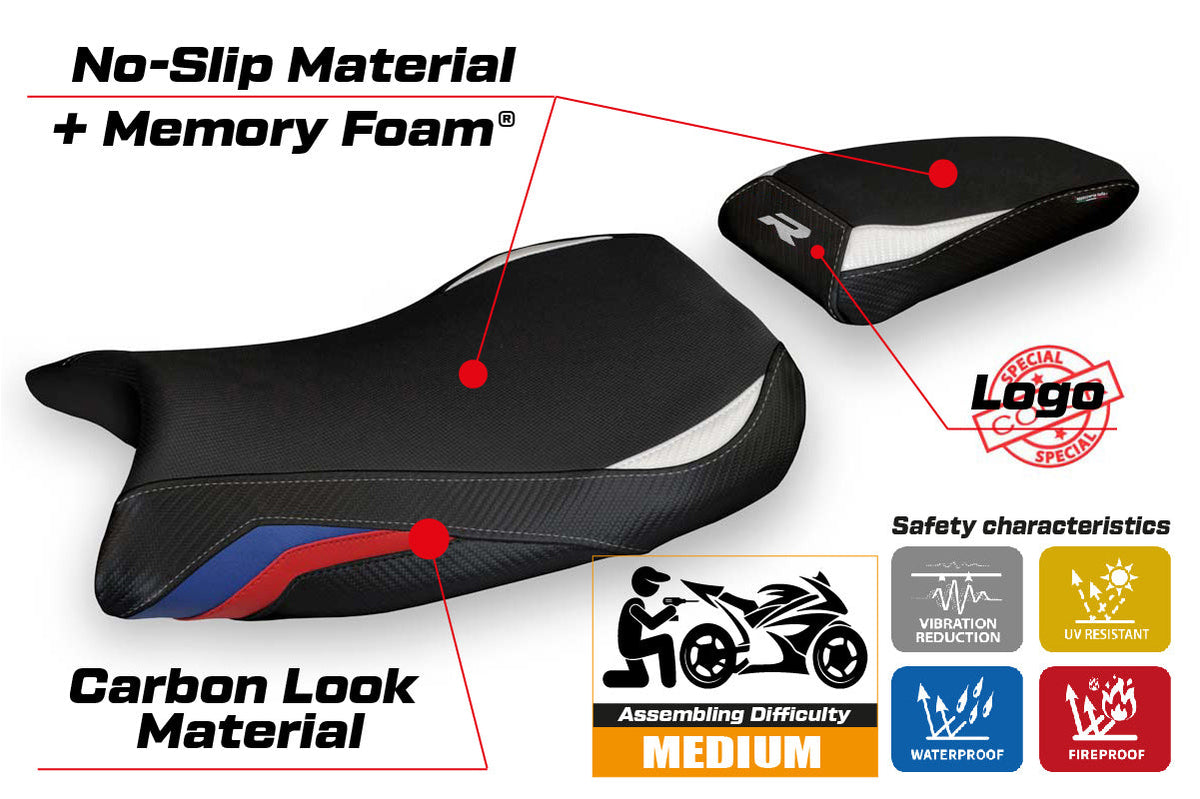 Tappezzeria Italia BMW S1000R M Sport 2021-2025 Seat Cover Comfort in HP