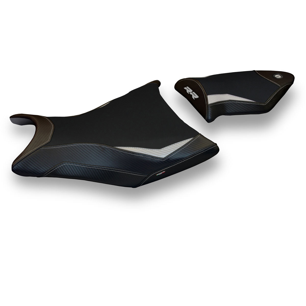 Tappezzeria Italia BMW S1000RR 2009-2011 Seat Cover in Silver and Black