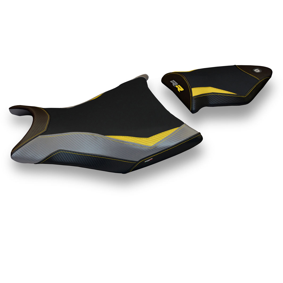 Tappezzeria Italia BMW S1000RR 2009-2011 Seat Cover in Yellow, Grey and Black