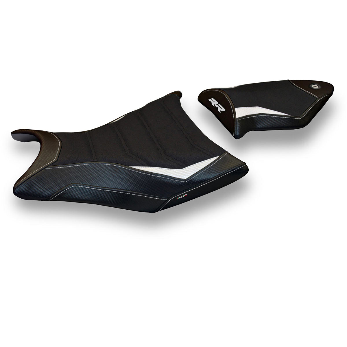 Tappezzeria Italia BMW S1000RR 2009-2011 Seat Cover Ultragrip in White and Black