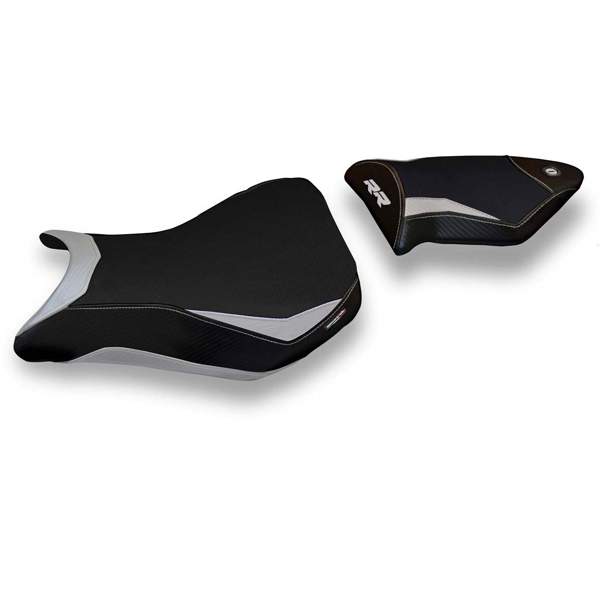 Tappezzeria Italia BMW S1000RR 2012-2014 Seat Cover Comfort in Silver and Black
