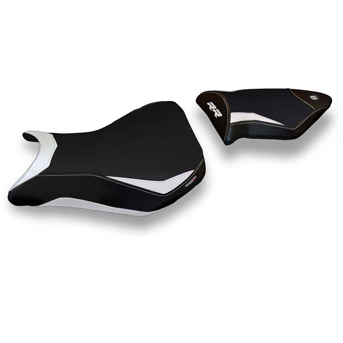 Tappezzeria Italia BMW S1000RR 2012-2014 Seat Cover Comfort in White and Black