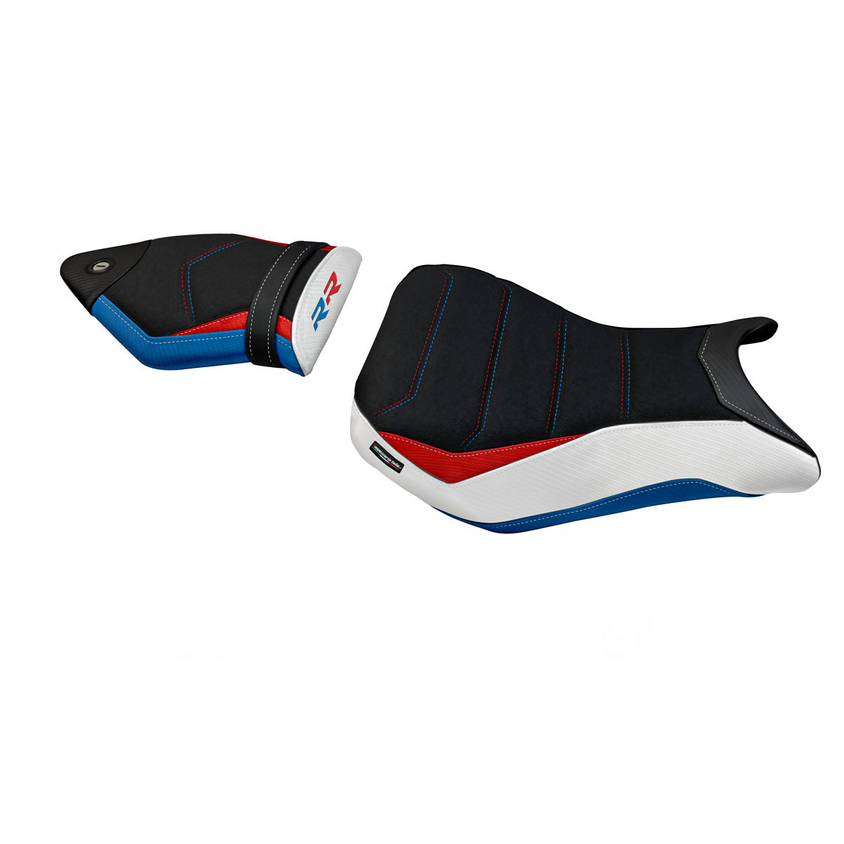 Tappezzeria Italia BMW S1000RR 2012-2014 Seat Cover Comfort in HP Red, Blue and White