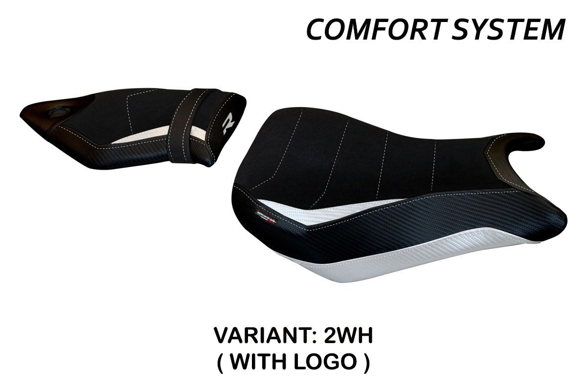 Tappezzeria Italia BMW S1000R 2014-2020 Seat Cover Comfort in White and Black