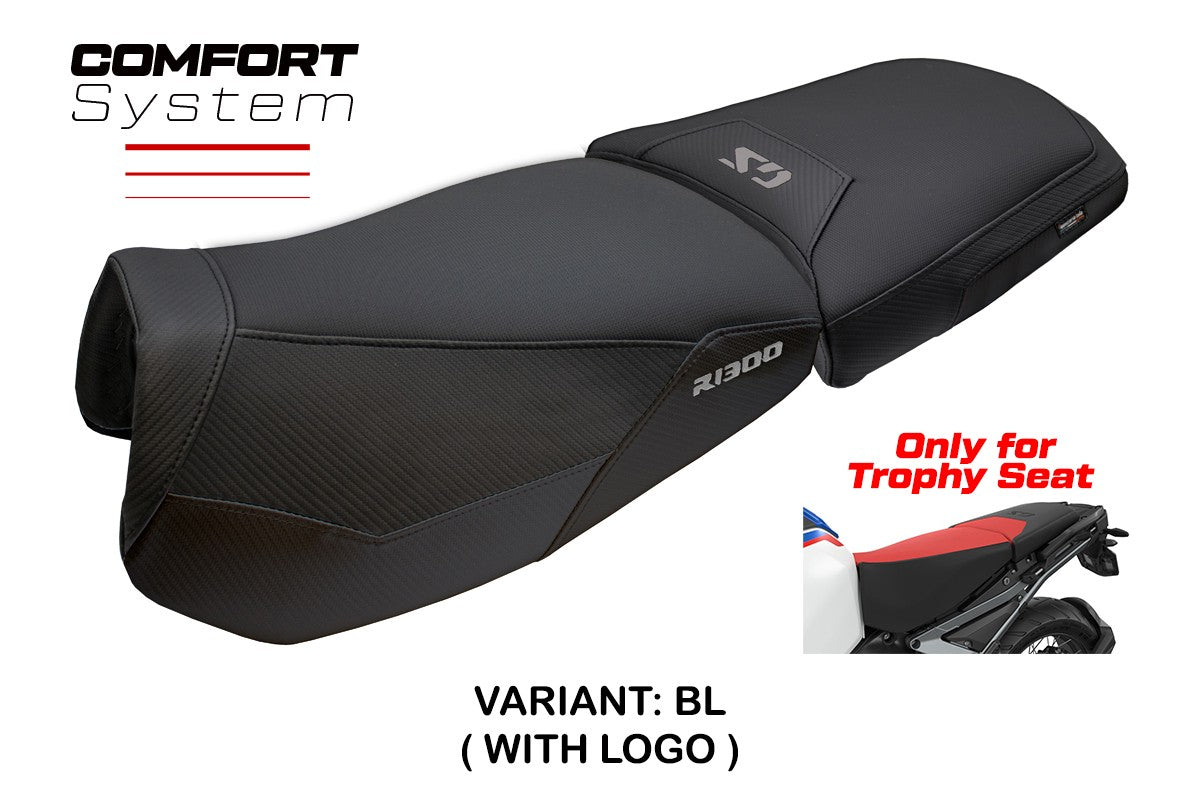 Tappezzeria Italia BMW R1300GS Adventure Trophy 2024-2025 Seat Cover Comfort Black
