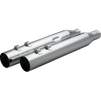 KHROME WERKS Slip-On Straight Cut Muffler - 4" - Ripper Baffle - M8 - Chrome 40FST-1012-CHR