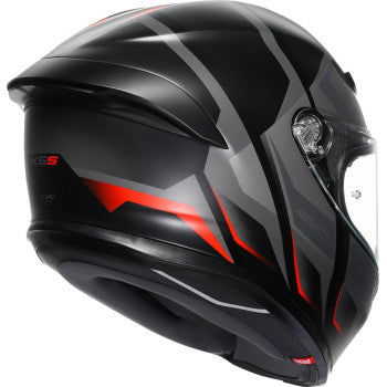 AGV K6 S Helmet - Karve - Matte Black/Gray/Red - Small 2118395002-024-S