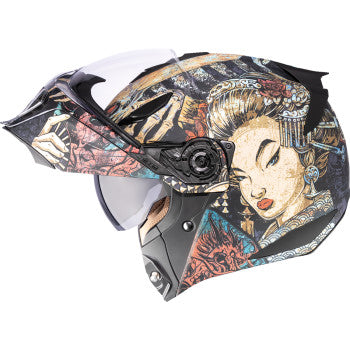 ICON Threshold™ Modular Helmet - Odokuro - Black - Medium 0100-2716